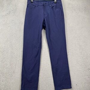 Vineyard Vines OTG Men On The Go Chino Golf Pants 30X30 Blue Performance Stretch